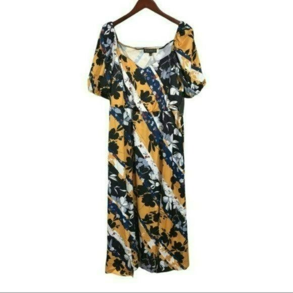 Eloquii Maxi Dress Botanic Collage, Size 18 New with Tag - Picture 1 of 5